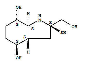 (9ci)-八氫-2-(羥基甲基)-2-疏基-1H-吲哚-4,7-二醇結(jié)構(gòu)式_750646-58-3結(jié)構(gòu)式