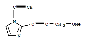 (9ci)-1-乙炔-2-(3-甲氧基-1-丙炔)-1H-咪唑結(jié)構(gòu)式_750647-96-2結(jié)構(gòu)式