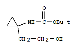 [1-(2-羥基乙基)環(huán)丙基]-氨基甲酸-1,1-二甲基乙酯 (9ci)結(jié)構(gòu)式_753023-57-3結(jié)構(gòu)式