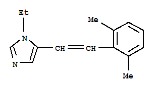 (9ci)-5-[2-(2,6-二甲基苯基)乙烯]-1-乙基-1H-咪唑結構式_753403-92-8結構式
