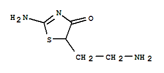 4(5H)-thiazolone, 2-amino-5-(2-aminoethyl)-(9ci)Structure,754143-27-6Structure 4(5H)-thiazolone, 2-amino-5-(2-aminoethyl)-(9ci) Structure,754143-27-6Structure
