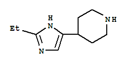 Piperidine, 4-(2-ethyl-1h-imidazol-4-yl)-(9ci)Structure,754185-75-6Structure Piperidine, 4-(2-ethyl-1h-imidazol-4-yl)-(9ci) Structure,754185-75-6Structure