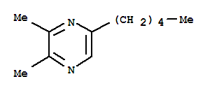 Pyrazine, 2,3-dimethyl-5-pentyl-(9ci)Structure,75492-00-1Structure Pyrazine, 2,3-dimethyl-5-pentyl-(9ci) Structure,75492-00-1Structure