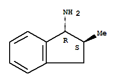 (1r,2s)-(9ci)-2,3-二氫-2-甲基-1H-茚-1-胺結(jié)構(gòu)式_754978-13-7結(jié)構(gòu)式