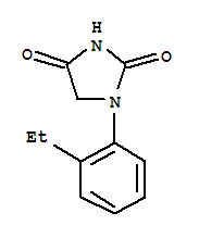 2,4-Imidazolidinedione,1-(2-ethylphenyl)-(9ci)Structure,755022-10-7Structure 2,4-Imidazolidinedione,1-(2-ethylphenyl)-(9ci) Structure,755022-10-7Structure