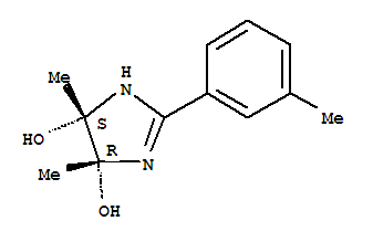 1H-imidazole-4,5-diol, 4,5-dihydro-4,5-dimethyl-2-(3-methylphenyl)-, cis- (9ci) Structure,756766-48-0Structure