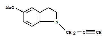 ,2,3-二氫-5-甲氧基-1-(2-丙炔)-1H-吲哚(9ci)結(jié)構(gòu)式_756820-13-0結(jié)構(gòu)式