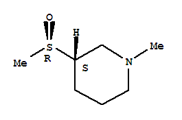 Piperidine, 1-methyl-3-(methylsulfinyl)-, (r*,s*)-(9ci)Structure,757910-35-3Structure Piperidine, 1-methyl-3-(methylsulfinyl)-, (r*,s*)-(9ci) Structure,757910-35-3Structure