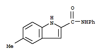 (9ci)-5-甲基-n-苯基-1H-吲哚-2-羧酰胺結(jié)構(gòu)式_757946-31-9結(jié)構(gòu)式