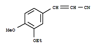 (9ci)-3-(3-乙氧基-4-甲氧基苯基)-2-丙烯腈結構式_757962-43-9結構式
