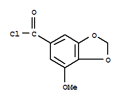 1,3-Benzodioxole-5-carbonyl chloride, 7-methoxy-(9ci)Structure,76015-47-9Structure 1,3-Benzodioxole-5-carbonyl chloride, 7-methoxy-(9ci) Structure,76015-47-9Structure