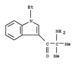(9ci)-2-氨基-1-(1-乙基-1H-吲哚-3-基)-2-甲基-1-丙酮結(jié)構(gòu)式_761338-34-5結(jié)構(gòu)式