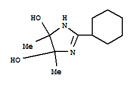 (9ci)-2-環(huán)己基-4,5-二氫-4,5-二甲基-1H-咪唑-4,5-二醇結構式_761348-76-9結構式