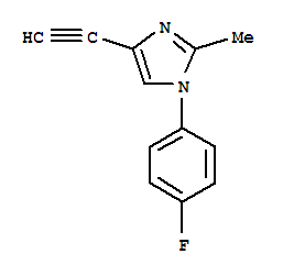 (9ci)-4-乙炔-1-(4-氟苯基)-2-甲基-1H-咪唑結(jié)構(gòu)式_761426-56-6結(jié)構(gòu)式