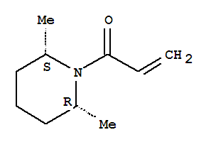 Piperidine, 2,6-dimethyl-1-(1-oxo-2-propenyl)-, (2r,6s)-rel-(9ci)Structure,762287-47-8Structure Piperidine, 2,6-dimethyl-1-(1-oxo-2-propenyl)-, (2r,6s)-rel-(9ci) Structure,762287-47-8Structure