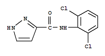 (9ci)-n-(2,6-二氯苯基)-1H-吡唑-3-羧酰胺結(jié)構(gòu)式_763108-27-6結(jié)構(gòu)式