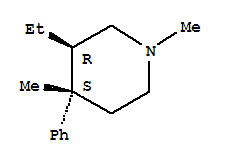 Piperidine, 3-ethyl-1,4-dimethyl-4-phenyl-, trans-(9ci)Structure,763870-61-7Structure Piperidine, 3-ethyl-1,4-dimethyl-4-phenyl-, trans-(9ci) Structure,763870-61-7Structure