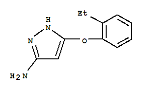 (9ci)-5-(2-乙基苯氧基)-1H-吡唑-3-胺結(jié)構(gòu)式_763890-72-8結(jié)構(gòu)式