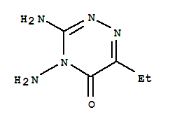 1,2,4-Triazin-5(4h)-one, 3,4-diamino-6-ethyl-(9ci)Structure,763908-37-8Structure 1,2,4-Triazin-5(4h)-one, 3,4-diamino-6-ethyl-(9ci) Structure,763908-37-8Structure