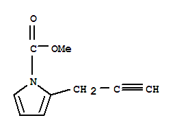(9ci)-2-(2-丙炔)-1H-吡咯-1-羧酸甲酯結(jié)構(gòu)式_764655-36-9結(jié)構(gòu)式
