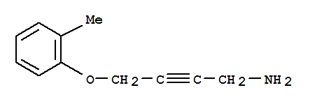 2-Butyn-1-amine,4-(2-methylphenoxy)-(9ci)Structure,764709-90-2Structure 2-Butyn-1-amine,4-(2-methylphenoxy)-(9ci) Structure,764709-90-2Structure