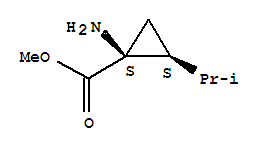 順式-(9ci)-1-氨基-2-(1-甲基乙基)-環(huán)丙烷羧酸甲酯結(jié)構(gòu)式_765244-35-7結(jié)構(gòu)式