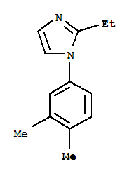 (9ci)-1-(3,4-二甲基苯基)-2-乙基-1H-咪唑結(jié)構(gòu)式_767237-90-1結(jié)構(gòu)式