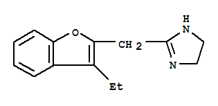 (9ci)-2-[(3-乙基-2-苯并呋喃)甲基]-4,5-二氫-1H-咪唑結(jié)構(gòu)式_768298-88-0結(jié)構(gòu)式