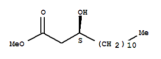 S-(3)-羥基肉豆蔻酸甲酯結構式_76835-67-1結構式