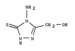 3H-1,2,4-triazole-3-thione, 4-amino-2,4-dihydro-5-(hydroxymethyl)-(9ci)Structure,76858-25-8Structure 3H-1,2,4-triazole-3-thione, 4-amino-2,4-dihydro-5-(hydroxymethyl)-(9ci) Structure,76858-25-8Structure
