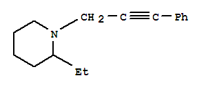 Piperidine, 2-ethyl-1-(3-phenyl-2-propynyl)-(9ci)Structure,769116-64-5Structure Piperidine, 2-ethyl-1-(3-phenyl-2-propynyl)-(9ci) Structure,769116-64-5Structure