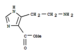 (9ci)-5-(2-氨基乙基)-1H-咪唑-4-羧酸甲酯結(jié)構(gòu)式_769888-03-1結(jié)構(gòu)式