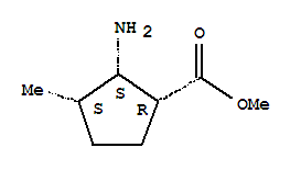 (1alpha,2alpha,3alpha)-2-氨基-3-甲基環(huán)戊烷羧酸甲酯結(jié)構(gòu)式_769894-82-8結(jié)構(gòu)式