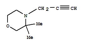 Morpholine, 3,3-dimethyl-4-(2-propynyl)-(9ci)Structure,770693-87-3Structure Morpholine, 3,3-dimethyl-4-(2-propynyl)-(9ci) Structure,770693-87-3Structure