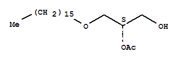 1-鄰十六基-2-鄰乙?；?sn-甘油結(jié)構(gòu)式_77133-35-8結(jié)構(gòu)式