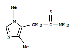 (9ci)-1,4-二甲基-1H-咪唑-5-乙烷硫代酰胺結(jié)構(gòu)式_771442-20-7結(jié)構(gòu)式