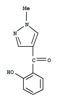 Methanone, (2-hydroxyphenyl)(1-methyl-1h-pyrazol-4-yl)-(9ci)Structure,771481-15-3Structure Methanone, (2-hydroxyphenyl)(1-methyl-1h-pyrazol-4-yl)-(9ci) Structure,771481-15-3Structure