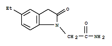 (9ci)-5-乙基-2,3-二氫-2-氧代-1H-吲哚-1-乙酰胺結(jié)構(gòu)式_771532-17-3結(jié)構(gòu)式