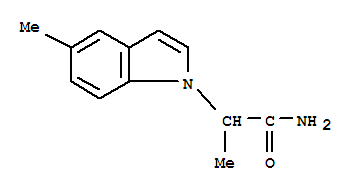 (9ci)-alpha,5-二甲基-1H-吲哚-1-乙酰胺結(jié)構(gòu)式_771533-08-5結(jié)構(gòu)式
