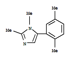 (9ci)-5-(2,5-二甲基苯基)-1,2-二甲基-1H-咪唑結(jié)構(gòu)式_771540-89-7結(jié)構(gòu)式