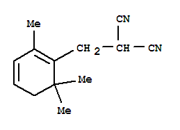 (9ci)-[(2,6,6-三甲基-1,3-環(huán)己二烯-1-基)甲基]-丙二腈結(jié)構(gòu)式_771548-71-1結(jié)構(gòu)式