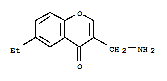 4H-1-benzopyran-4-one,3-(aminomethyl)-6-ethyl-(9ci)Structure,771573-79-6Structure 4H-1-benzopyran-4-one,3-(aminomethyl)-6-ethyl-(9ci) Structure,771573-79-6Structure