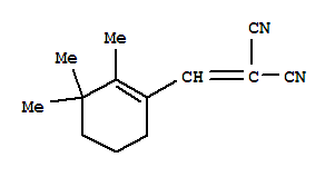 (9ci)-[(2,3,3-三甲基-1-環(huán)己烯-1-基)亞甲基]-丙二腈結(jié)構(gòu)式_771575-86-1結(jié)構(gòu)式