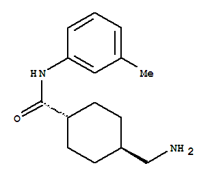 反式-(9ci)-4-(氨基甲基)-n-(3-甲基苯基)-環(huán)己烷羧酰胺結(jié)構(gòu)式_772278-19-0結(jié)構(gòu)式