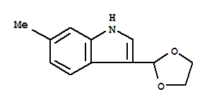 (9ci)-3-(1,3-二氧雜烷-2-基)-6-甲基-1H-吲哚結(jié)構(gòu)式_773088-56-5結(jié)構(gòu)式