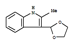 (9ci)-3-(1,3-二氧雜烷-2-基)-2-甲基-1H-吲哚結(jié)構(gòu)式_773094-30-7結(jié)構(gòu)式