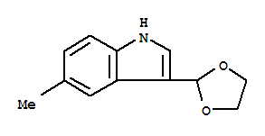 (9ci)-3-(1,3-二氧雜烷-2-基)-5-甲基-1H-吲哚結構式_773094-42-1結構式