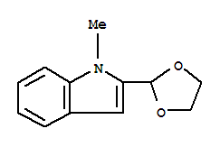 (9ci)-2-(1,3-二氧雜烷-2-基)-1-甲基-1H-吲哚結(jié)構(gòu)式_773095-30-0結(jié)構(gòu)式