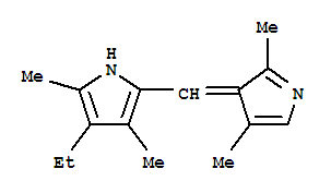 (9ci)-2-[(2,4-二甲基-3H-吡咯-3-基)甲基]-4-乙基-3,5-二甲基-1H-吡咯結構式_774171-69-6結構式