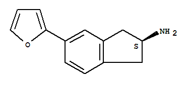 (2s)-(9ci)-5-(2-呋喃)-2,3-二氫-1H-茚-2-胺結構式_774222-66-1結構式